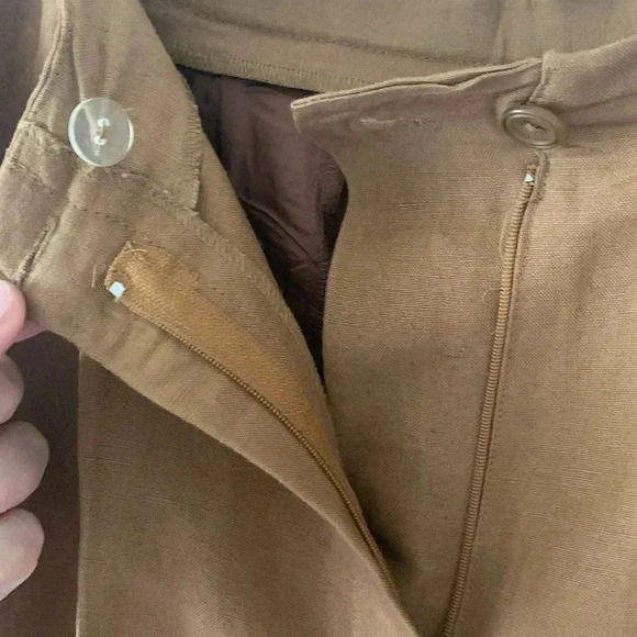 Emma James linen pants size 12- Camel color - Picture 4 of 8